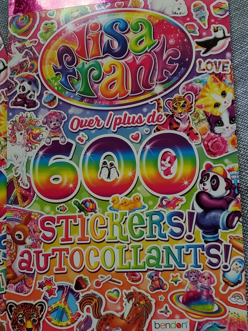 Lisa Frank Rainbow 600+ Multicolor Sticker Book
